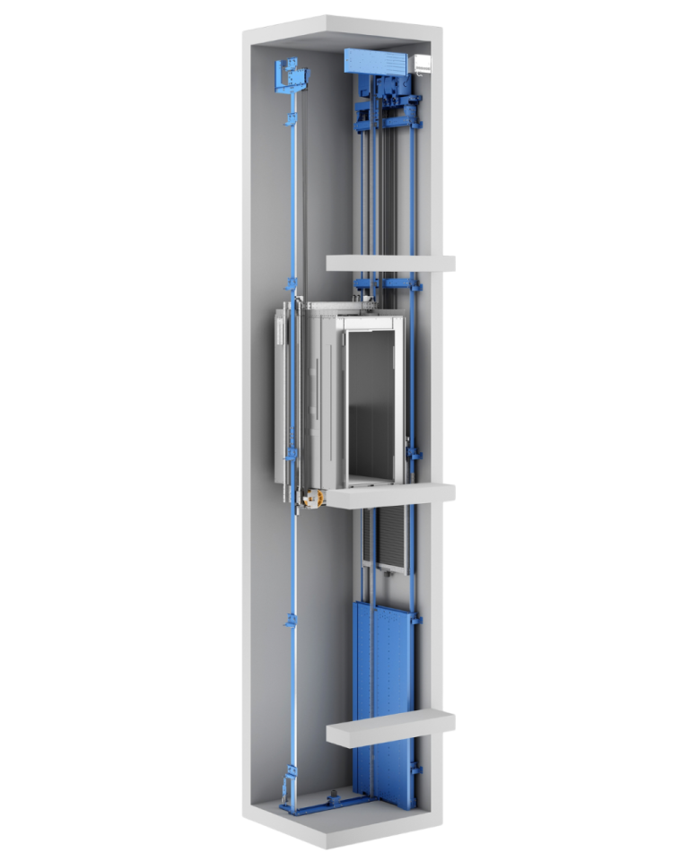 EN 81-21 with PESSRAL - Axonometric