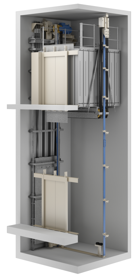 Elevator Atlas Super Gigas axonometric